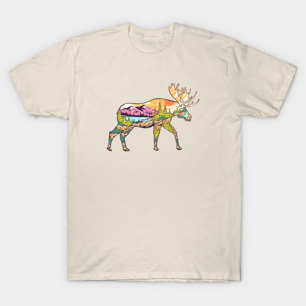 Moose T-Shirt by dewantyovani